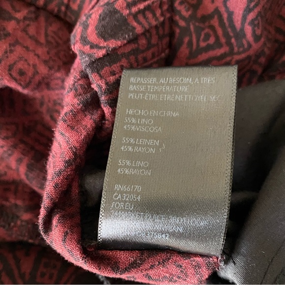 BDG Batik Print Burgundy and Black Harem Pant Size XS - Picture 11 of 16